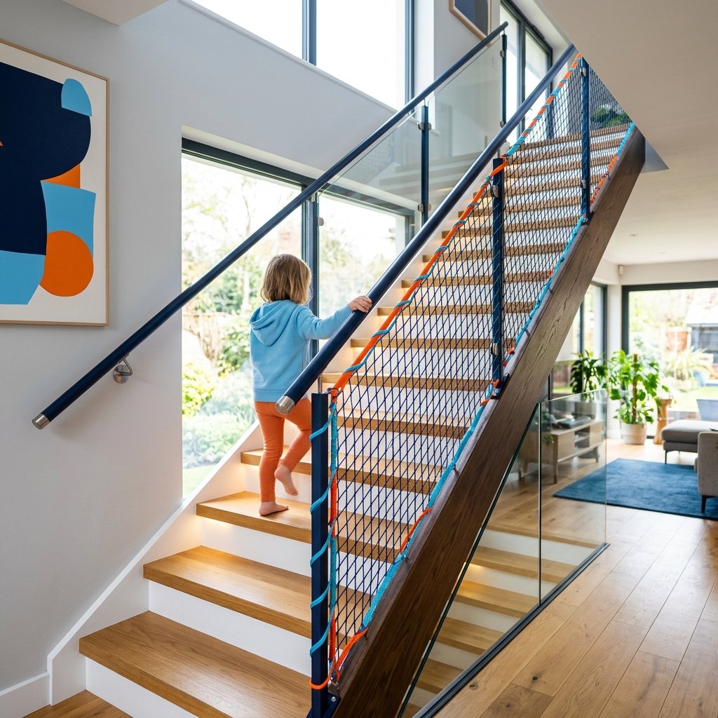 Staircase Safety Nets View