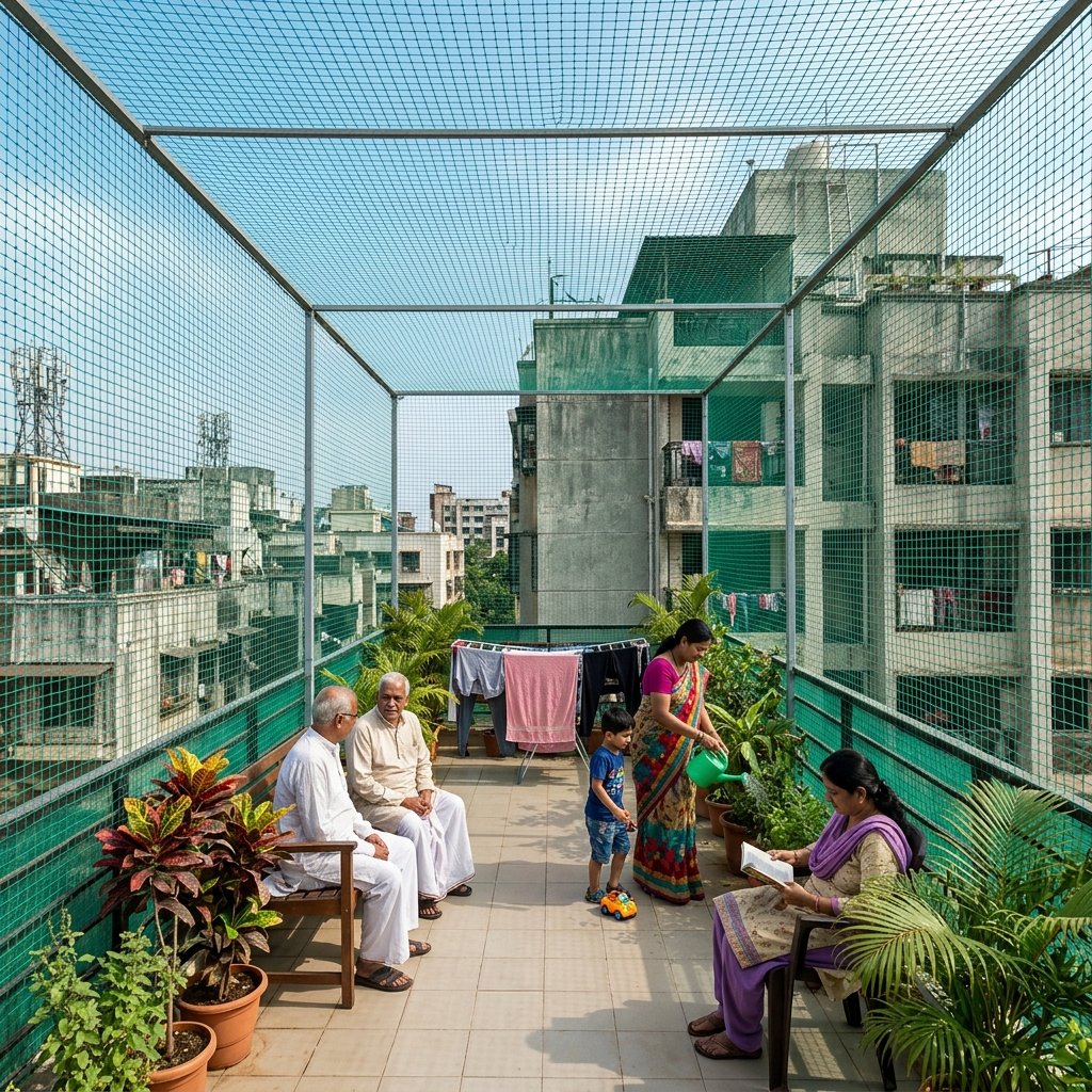 Terrace Safety Nets Installation Bangalore